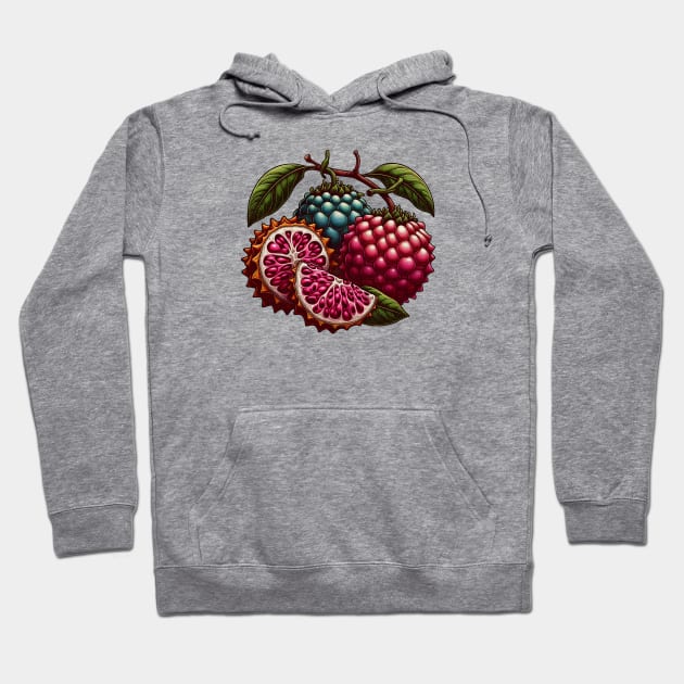 Mythical Fruit Hoodie by growingartwork